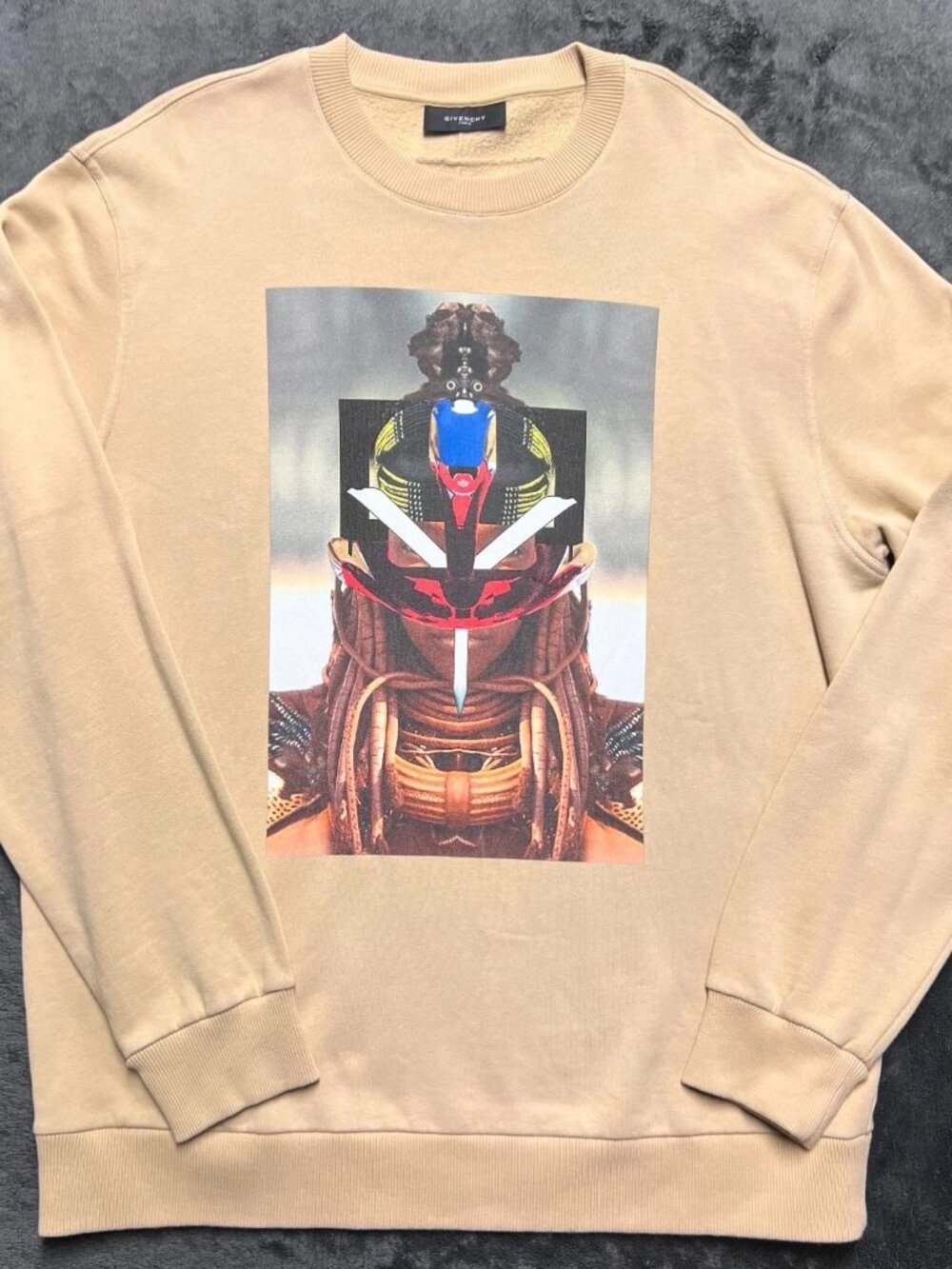 Givenchy Riccardo Tisci Samurai Graphic Sweatshirt Beige L